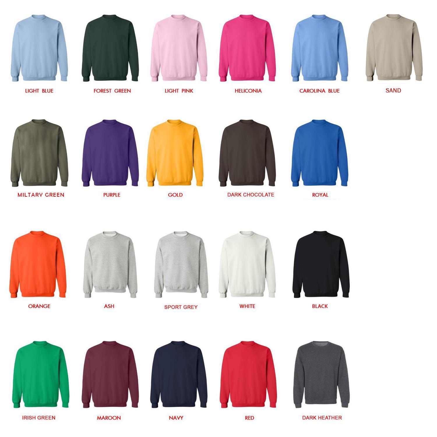 sweatshirt color chart - Onyx Storm Store