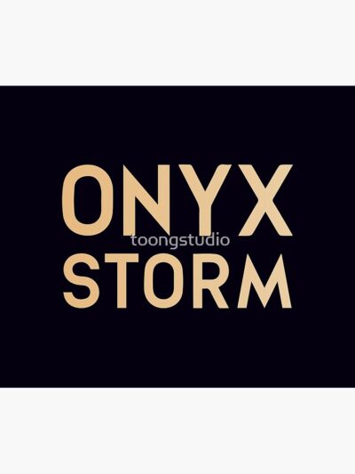 Alternative view of Onyx Storm Logo Gold Tapestry