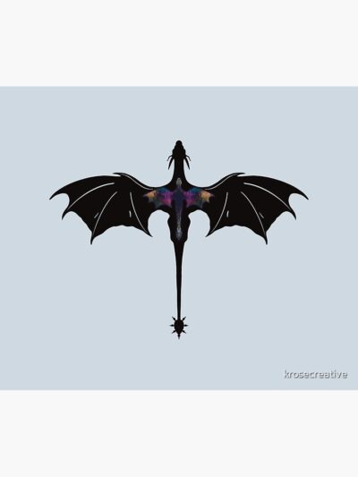 Alternative view of Onyx Storm Andarna And Tairn Tapestry