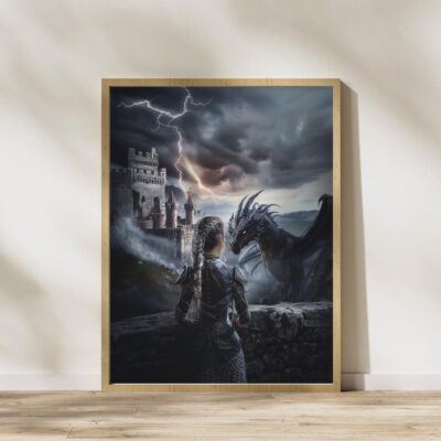 Violet and Tairn Wall Art - Onyx Storm , Iron Flame, Onyx Storm