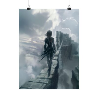Alternative view of Violet crossing the Parapet Wall Art - Onyx Storm , Iron Flame, Onyx Storm