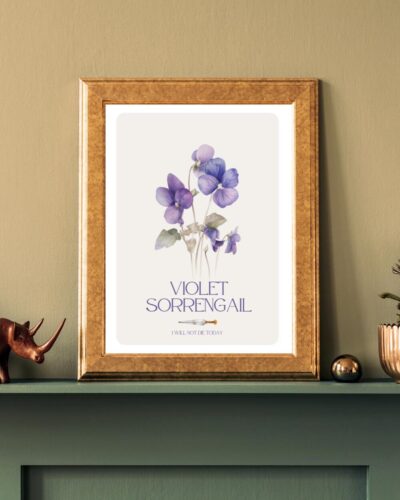 Alternative view of Violet Sorrengail Wall Art - Onyx Storm , Iron Flame, Onyx Storm