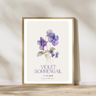 Violet Sorrengail Wall Art - Onyx Storm , Iron Flame, Onyx Storm