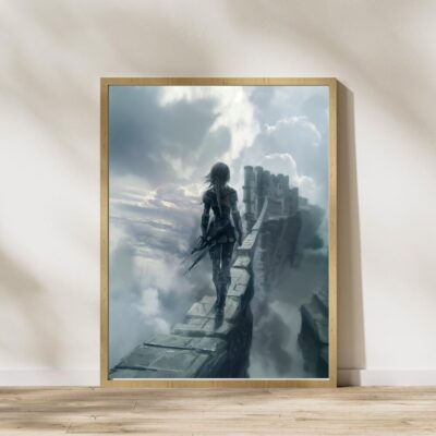 Violet crossing the Parapet Wall Art - Onyx Storm , Iron Flame, Onyx Storm