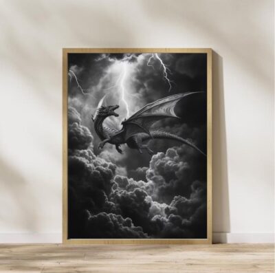 Tairn - Onyx Storm , Iron Flame, Onyx Storm - rolled Wall Art