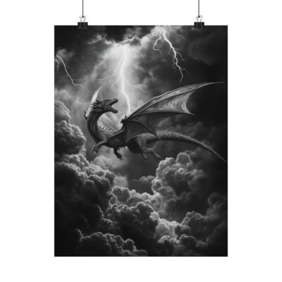 Alternative view of Tairn - Onyx Storm , Iron Flame, Onyx Storm - rolled Wall Art