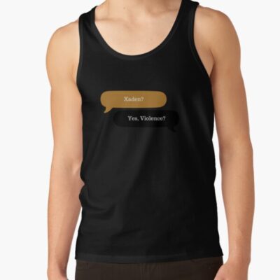 Alternative view of Xaden And Violence Fourth Wing Tank Top