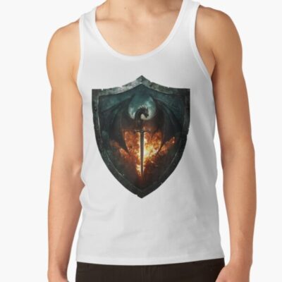 Alternative view of Onyx Storm Legendary Dragon And Flame Shield Tank Top