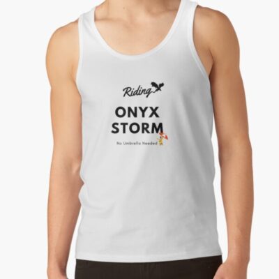 Alternative view of Rriding The Onyx Storm No Umbrella Needed Tank Top