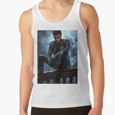 Alternative view of Xaden Riorson Onyx Storm Fourth Wing Tank Top