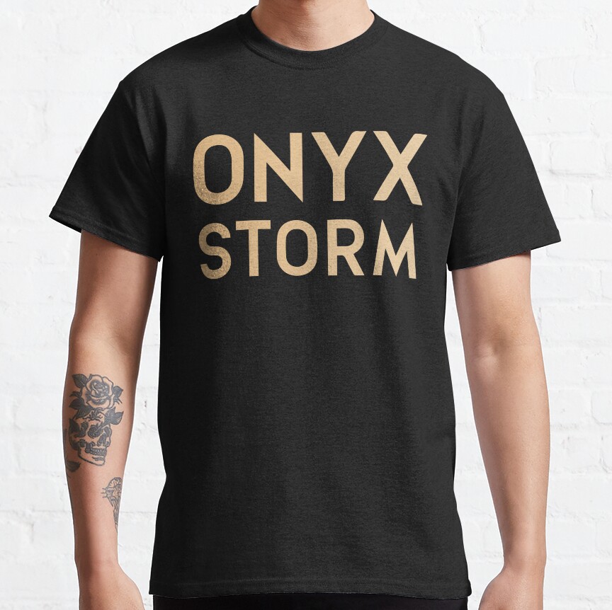 Onyx Storm Logo Gold T-shirt
