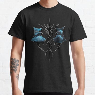 Alternative view of Onyx Storm Quest Squad Fourth Wing Fantasy Book T-shirt
