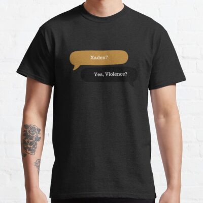 Alternative view of Xaden And Violence Fourth Wing T-shirt