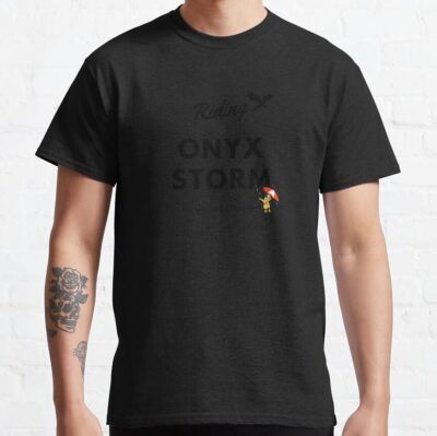 Alternative view of Rriding The Onyx Storm No Umbrella Needed T-shirt