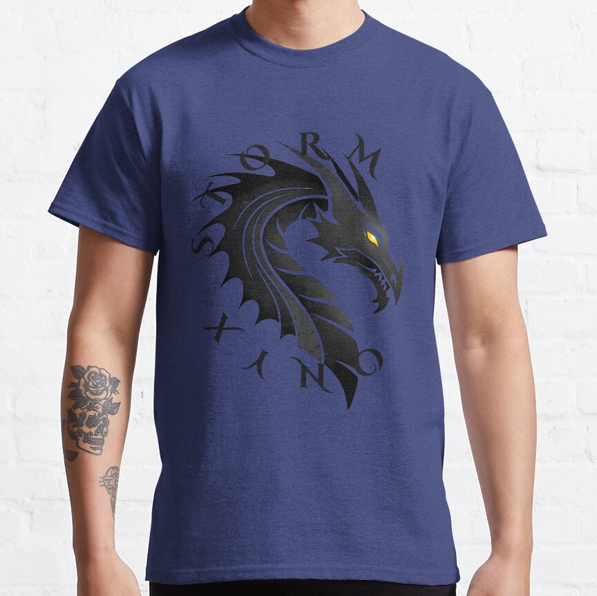 Onyx Storm Quest Squad Fourth Wing Fantasy Book Illustration Design T-shirt - Image 4