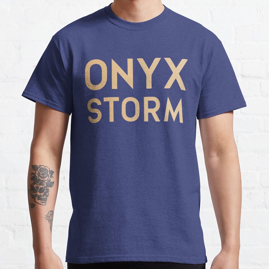Onyx Storm Logo Gold T-shirt - Image 4