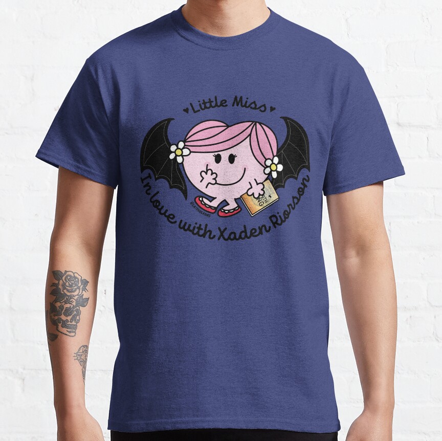 Little Miss In Love With Xaden Riorson Fourth Wing Rebecca Yarros T-shirt - Image 4