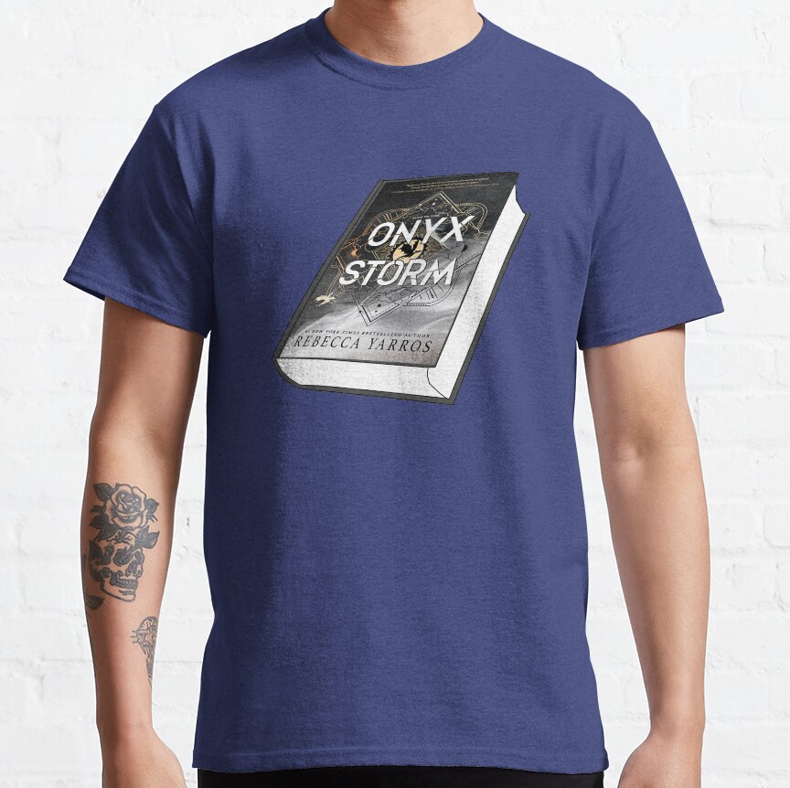 Onyx Storm Book Sticker T-shirt - Image 4