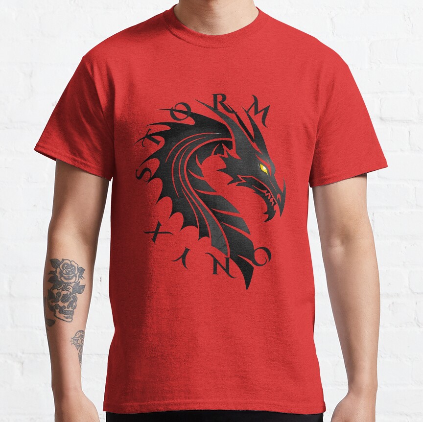 Onyx Storm Quest Squad Fourth Wing Fantasy Book Illustration Design T-shirt - Image 5
