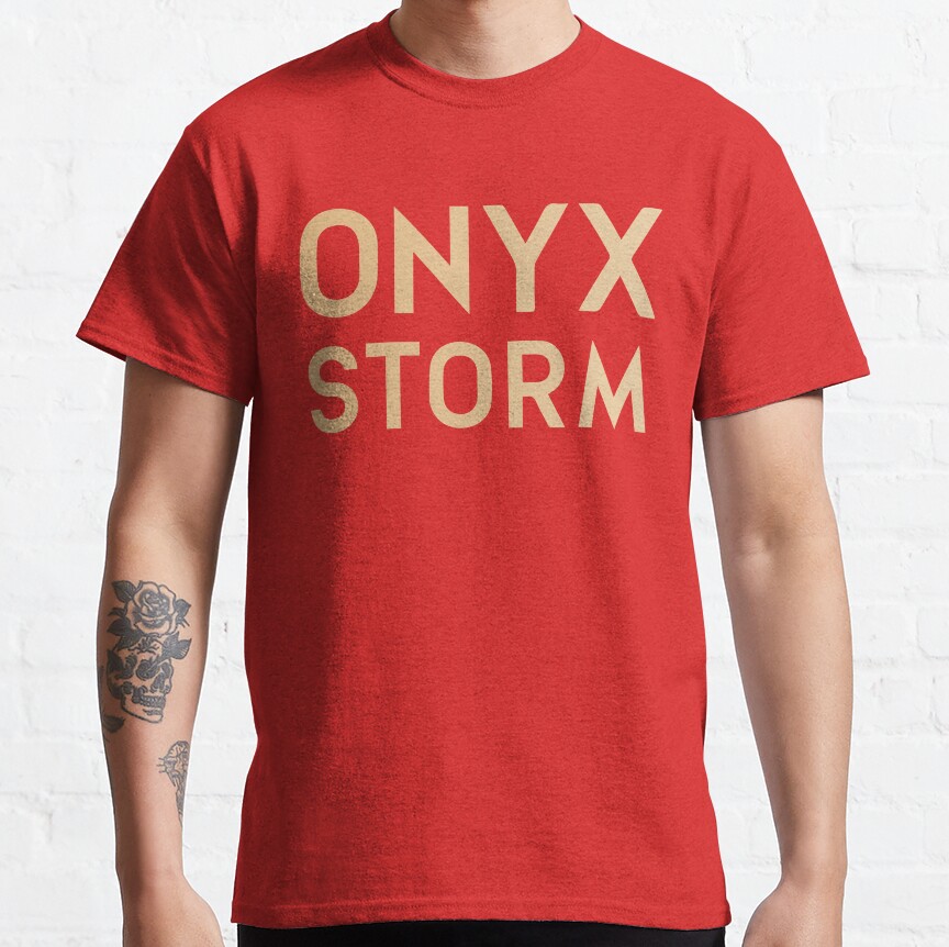 Onyx Storm Logo Gold T-shirt - Image 5