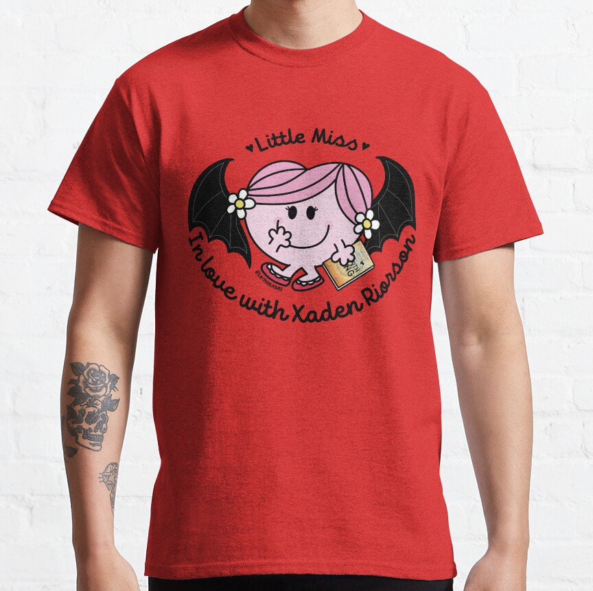 Little Miss In Love With Xaden Riorson Fourth Wing Rebecca Yarros T-shirt - Image 5
