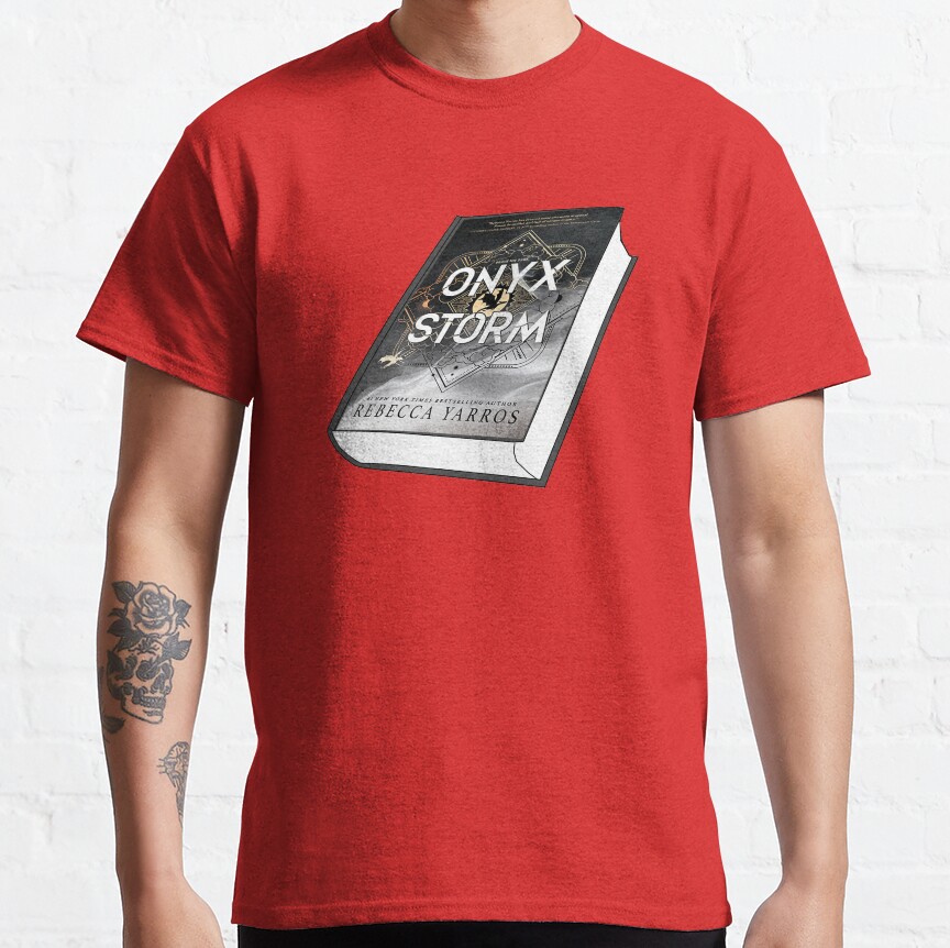 Onyx Storm Book Sticker T-shirt - Image 5
