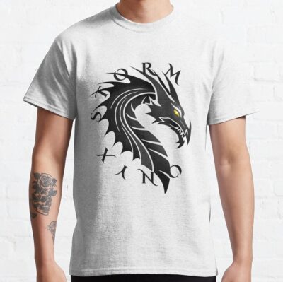 Alternative view of Onyx Storm Quest Squad Fourth Wing Fantasy Book T-shirt