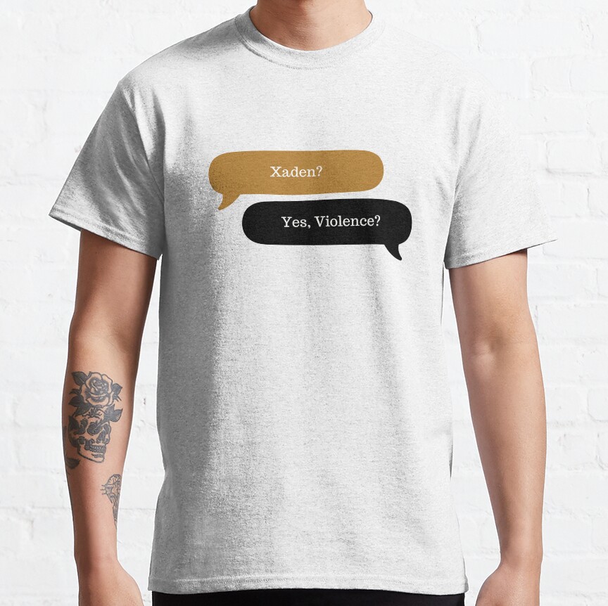 Xaden And Violence Fourth Wing T-shirt