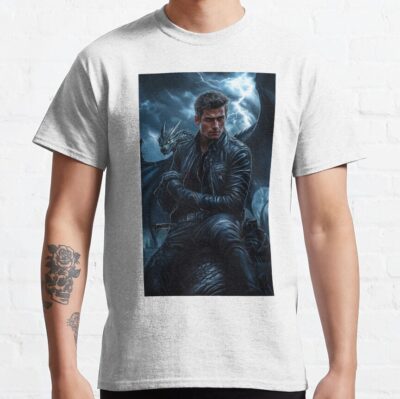 Alternative view of Xaden Riorson Onyx Storm Fourth Wing T-shirt