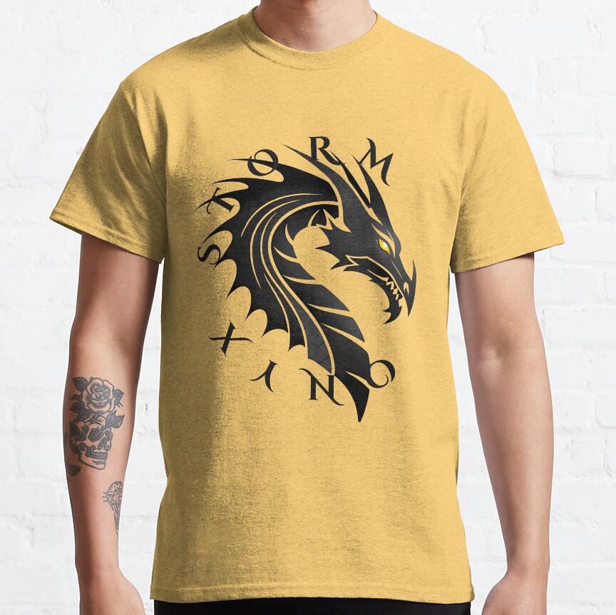 Onyx Storm Quest Squad Fourth Wing Fantasy Book Illustration Design T-shirt - Image 6
