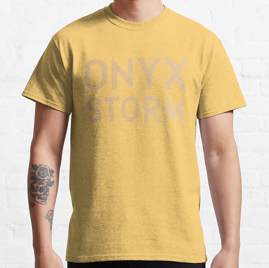 Onyx Storm Logo Gold T-shirt - Image 6