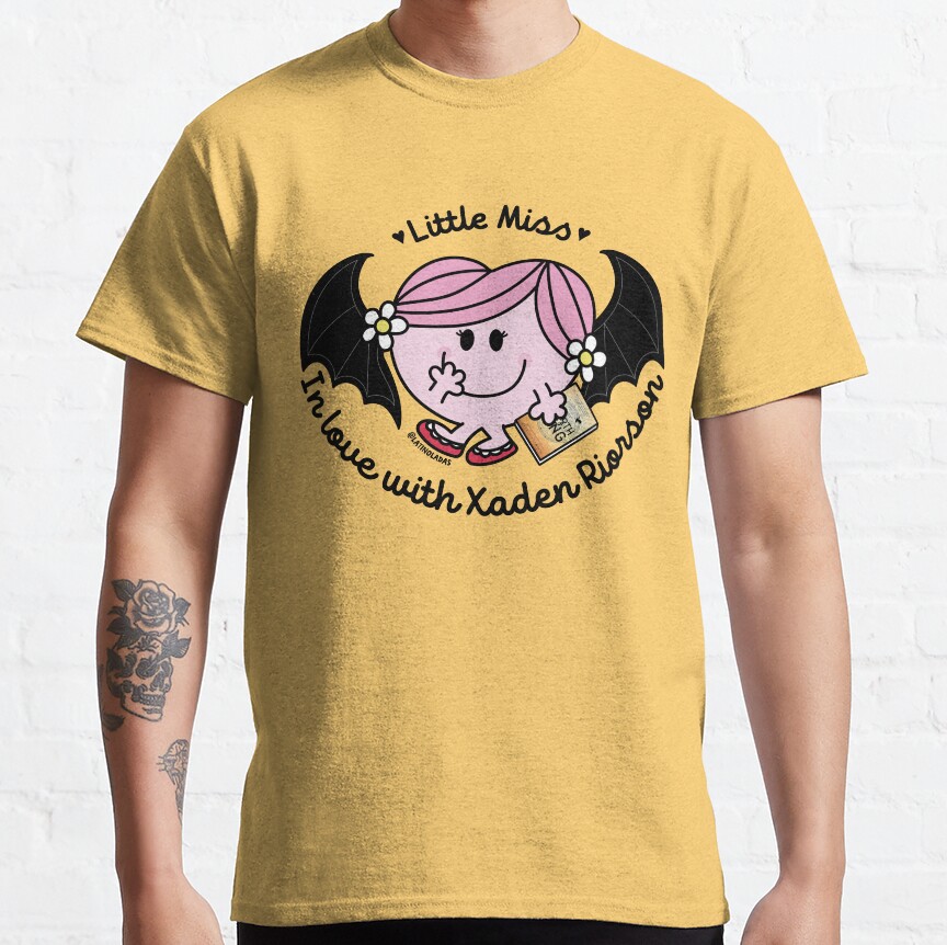 Little Miss In Love With Xaden Riorson Fourth Wing Rebecca Yarros T-shirt - Image 6