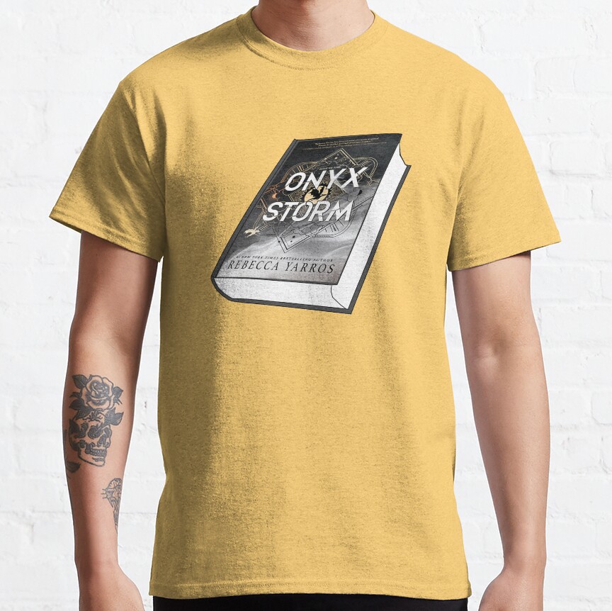 Onyx Storm Book Sticker T-shirt - Image 6