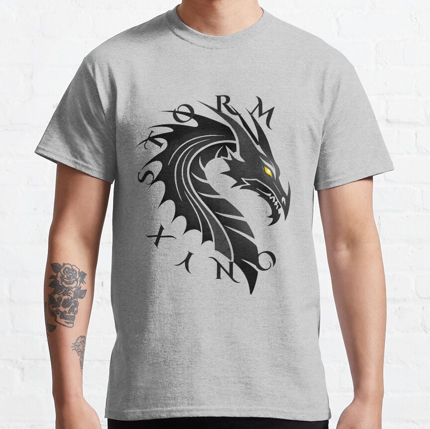 Onyx Storm Quest Squad Fourth Wing Fantasy Book Illustration Design T-shirt - Image 3