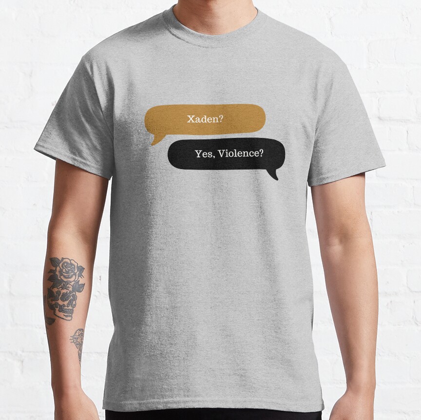 Xaden And Violence Fourth Wing T-shirt - Image 3