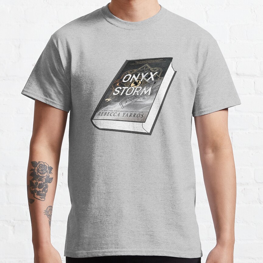Onyx Storm Book Sticker T-shirt - Image 3