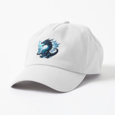 Onyx Storm Dragon Electric Fury Fantasy Art Sticker Cap