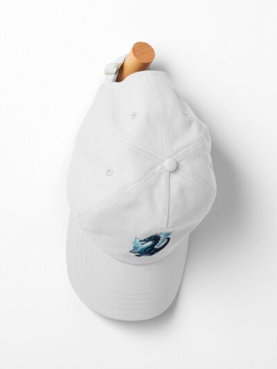 Alternative view of Onyx Storm Dragon Electric Fury Fantasy Art Sticker Cap