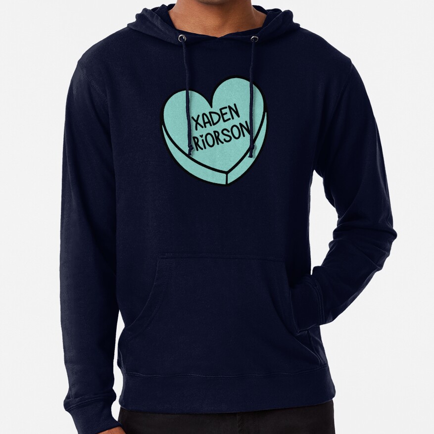 Fourth Wing Xaden Riorson Love Heart Hoodie - Image 5