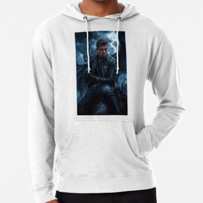 Alternative view of Xaden Riorson Onyx Storm Fourth Wing Hoodie