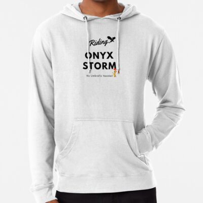 Alternative view of Rriding The Onyx Storm No Umbrella Needed Hoodie