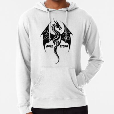 Alternative view of Onyx Storm Quest Squad Fourth Wing Fantasy Book Hoodie