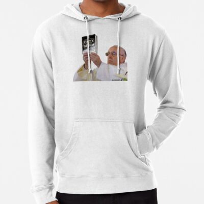 Onyx Storm Pope Holding Book Meme Rebecca Yarros Hoodie