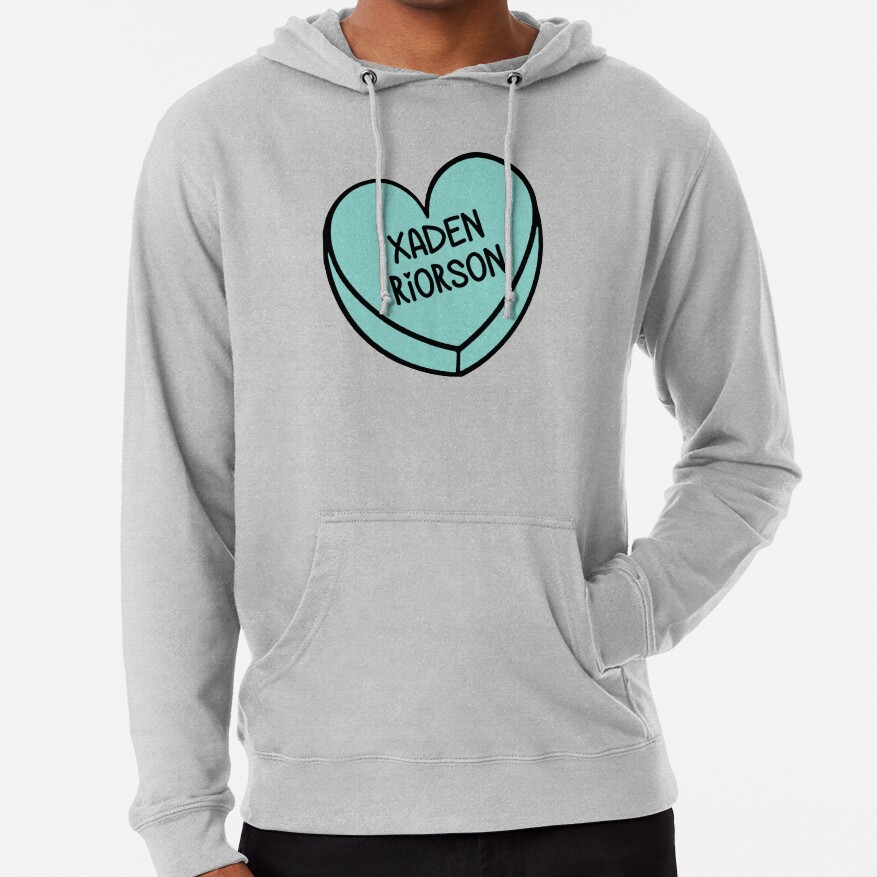 Fourth Wing Xaden Riorson Love Heart Hoodie - Image 4