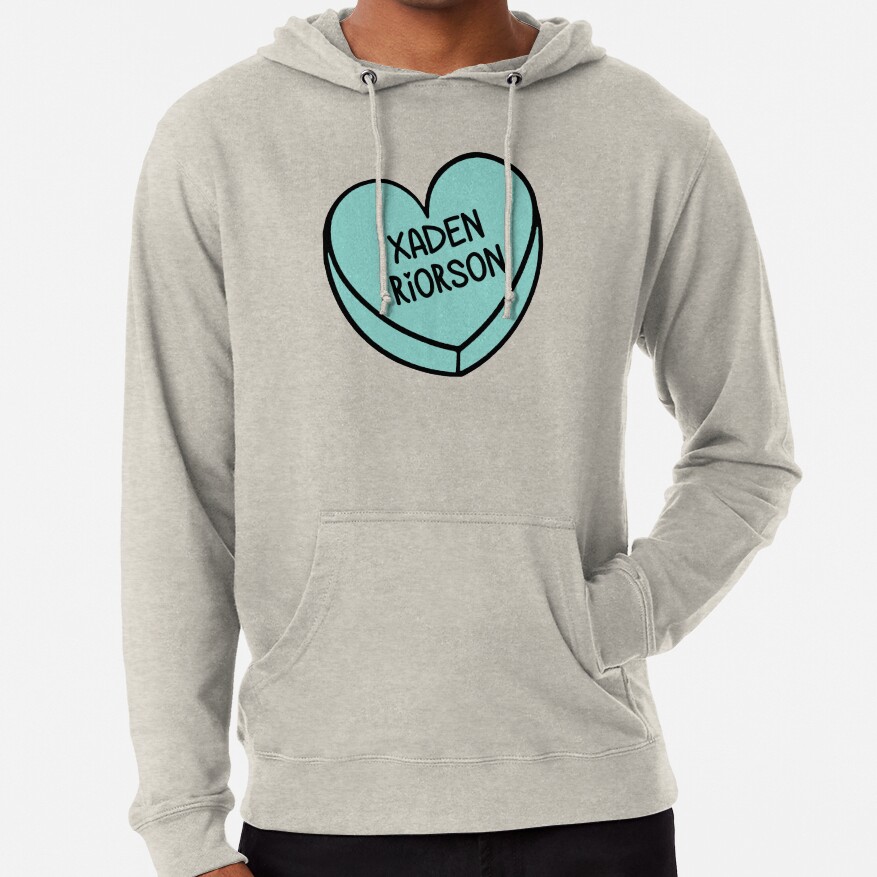 Fourth Wing Xaden Riorson Love Heart Hoodie - Image 3