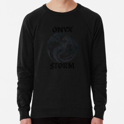 Alternative view of Onyx Storm Quest Squad Fourth Wing Fantasy Book Sweatshirt