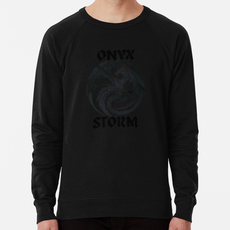 Onyx Storm Quest Squad Fourth Wing Fantasy Book Illustration Design Sweatshirt - Image 2