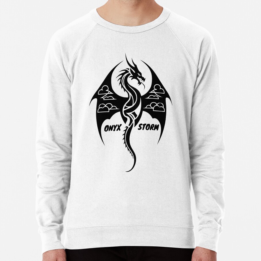 Onyx Storm Quest Squad Fourth Wing Fantasy Book Illustration Design Sweatshirt