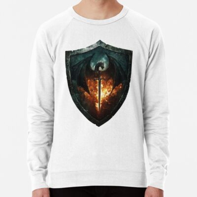 Alternative view of Onyx Storm Legendary Dragon And Flame Shield Sweatshirt