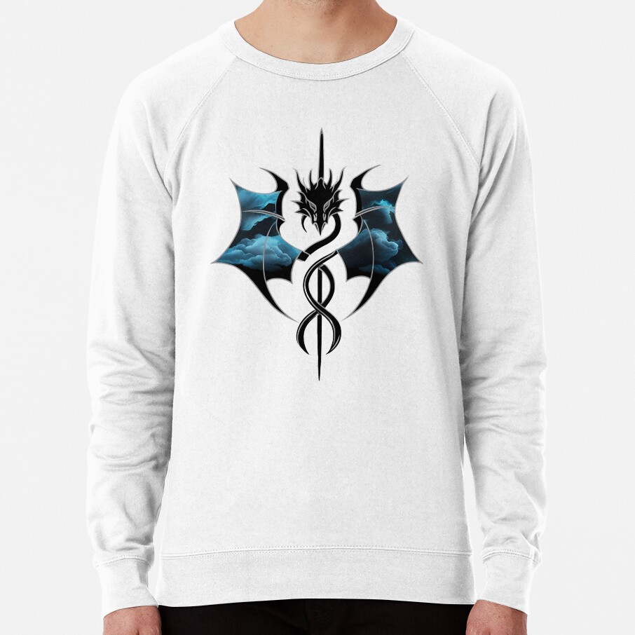 Onyx Storm Quest Squad Fourth Wing Fantasy Book Illustration Design Sweatshirt - Image 2